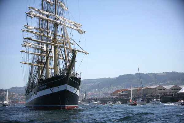 Salida de Vigo del Atlantic Challenge. Tall Ship Race