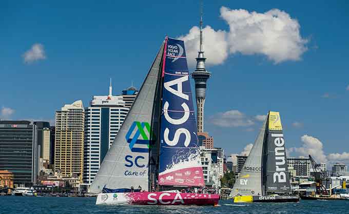 Team SCA vence en la In port de Auckland