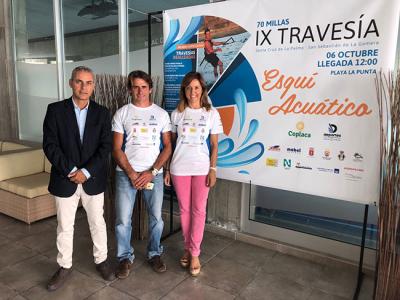 Ricardo García Castro intentará unir la isla de La Palma con La Gomera, en esquí náutico sin paradas