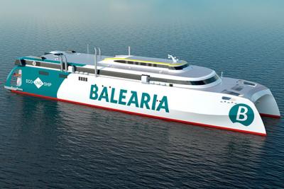  Baleària encarga en España el primer catamarán propulsado por GNL del mundo 