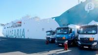 Baleària prueba en Huelva el primer suministro de GNL a buque en España con un sistema multicisterna 