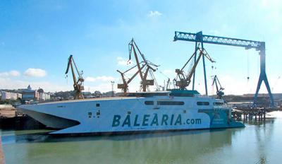 Baleària remotoriza el buque de alta velocidad Jaume II para mejorar su eficiencia energética, fiabilidad y velocidad