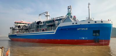 Botadura de un nuevo buque de suministro de GNL como combustible 