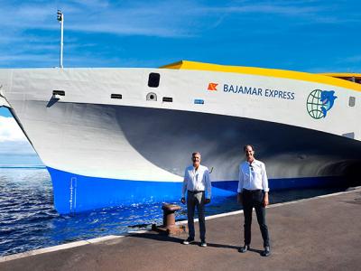  La línea Huelva-Canarias de Baleària y Fred. Olsen crece un 30% en carga en el último año 