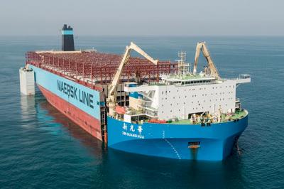  Maersk envía la sección de popa del Maersk Honam a Corea del Sur para su reconstrucción 