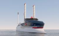 Presentan un proyecto para un buque de 240 TEU propulsado por viento e hidrógeno
