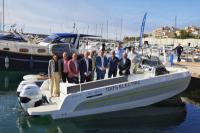 El presidente de Barcelona Capital Nàutica, Roger Torrent, presenta el proyecto de descarbonización de embarcaciones de recreo y la primera embarcación 100% eléctrica y catalana