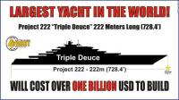 Triple Deuce, un súper yate de 1.000 millones de euros 