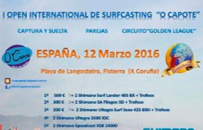 Open Internacional de Surfcasting Captura y Suelta O Capote en Fisterra