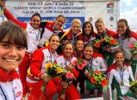 La selección española Júnior y S23 de Canoe Sprint ha logrado esta mañana la primera medalla en los Campeonatos del Mundo 