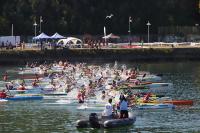 Espectacular comienzo con cerca de 300 palistas en el Concello de Vigo de kayak de mar
