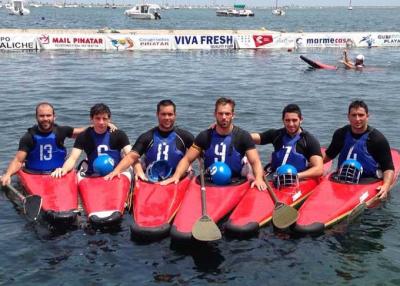 El equipo masculino de kayak polo del Real Club Náutico de Rodeira participará durante el fin de semana en el Campeonato de Europa de clubes