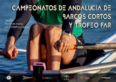 La Cartuja, sede del Campeonato de Andalucía de remo en botes cortos y el Trofeo FAR de veteranos