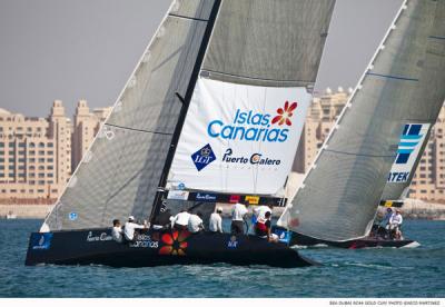 El Islas Canarias Puerto Calero,  subcampeón de la Sea Dubai RC 44’ Gold Cup en la modalidad de match race.