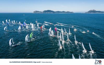 Vigo Corona a los ganadores del Europeo de J70