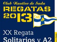 Este sábado 21 se celebra la XX Regata en solitarios y A2 organizada por el Club Náutico de Sada,
