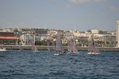 El Campeonato de Canarias de la clase 29er contó con 10 unidades en el agua