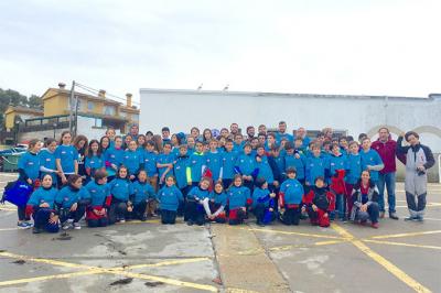 El Marítimo de Canido organizó su tradicional clinic de Navidad con cerca de 70 niños de Galicia y Madrid