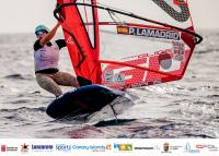Pilar Lamadrid, directa a la final a tres de los Lanzarote iQFoil Games